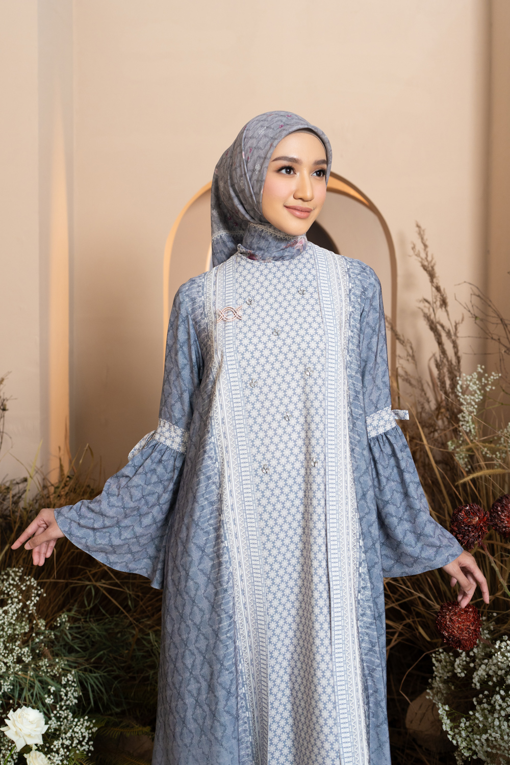 Mariri Dress Indigo Charcoal