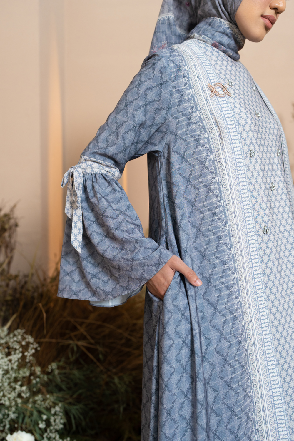 Mariri Dress Indigo Charcoal