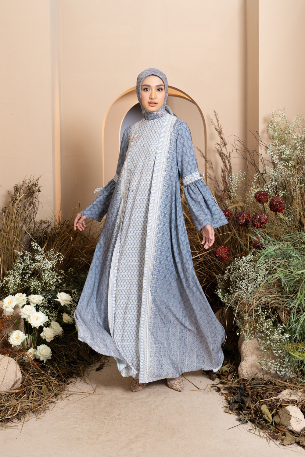 Mariri Dress Indigo Charcoal