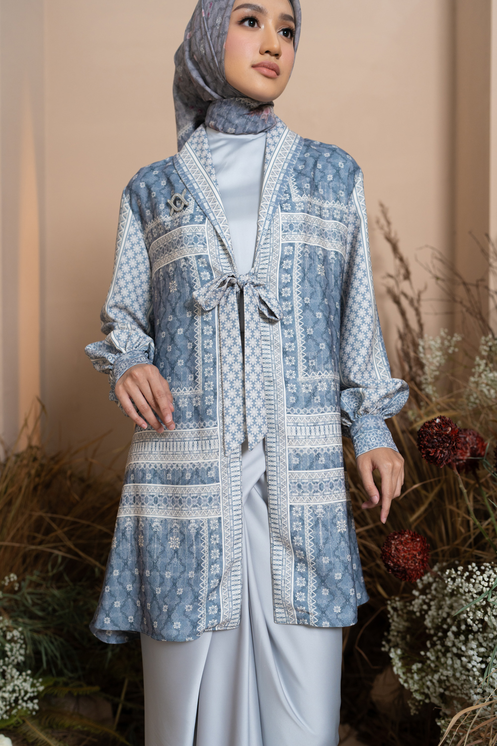 Mariri Outer Tunic Indigo Charcoal