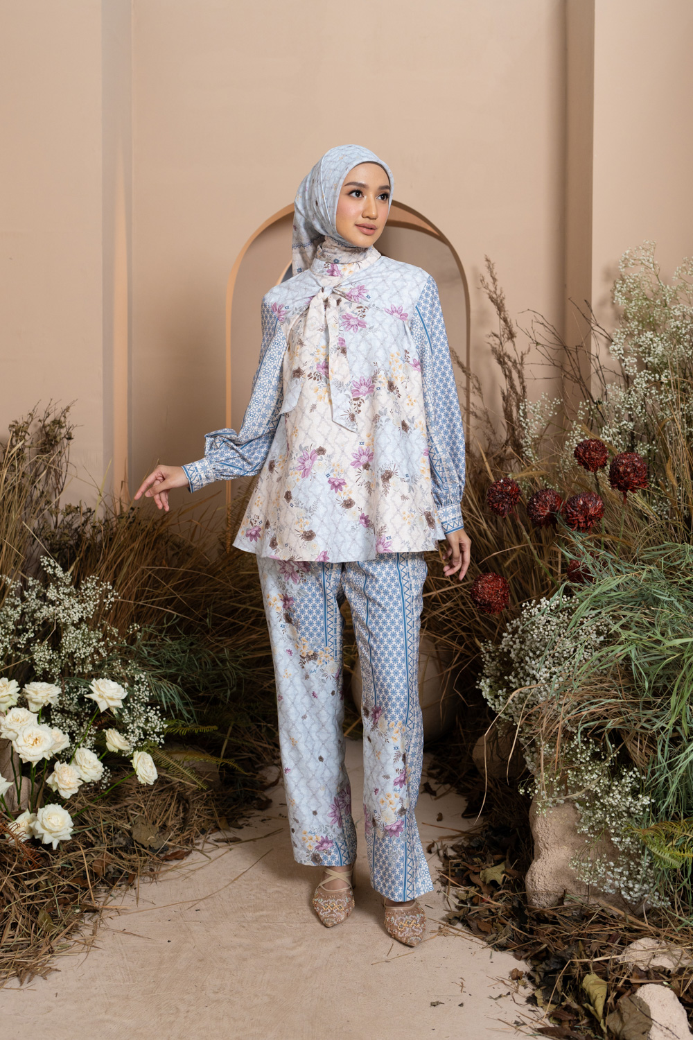 Mariri Blouse Serene Azure