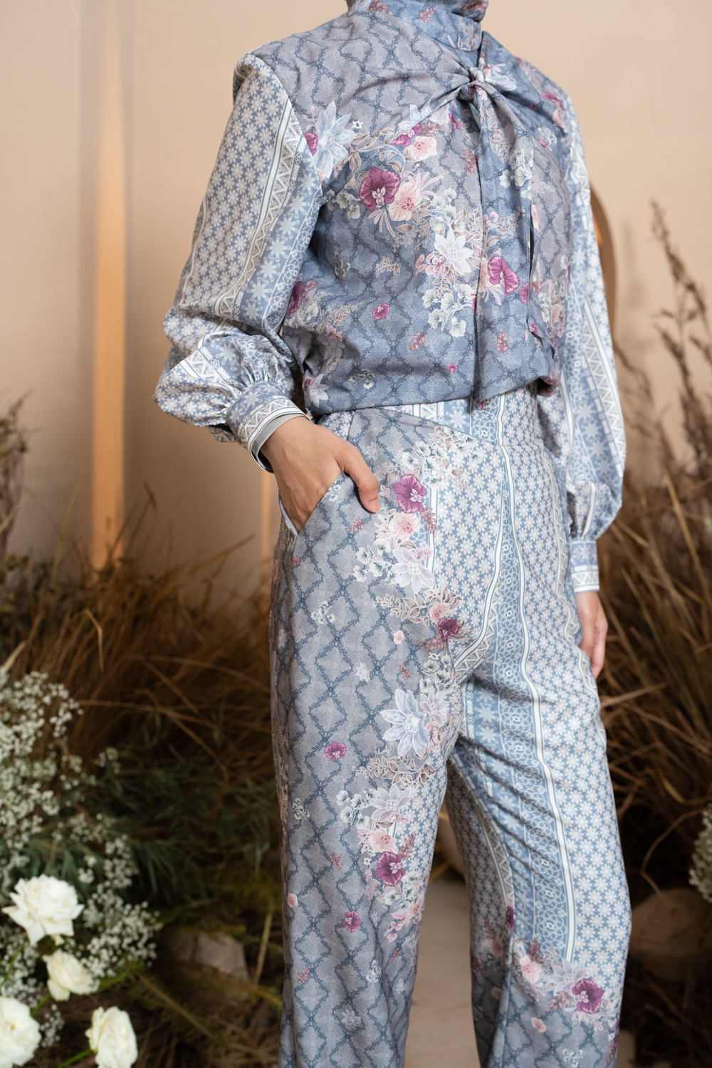 Mariri Pants Indigo Charcoal