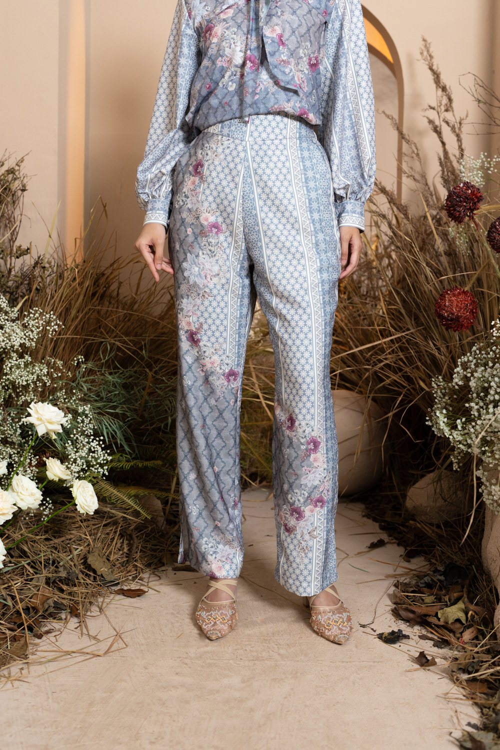 Mariri Pants Indigo Charcoal