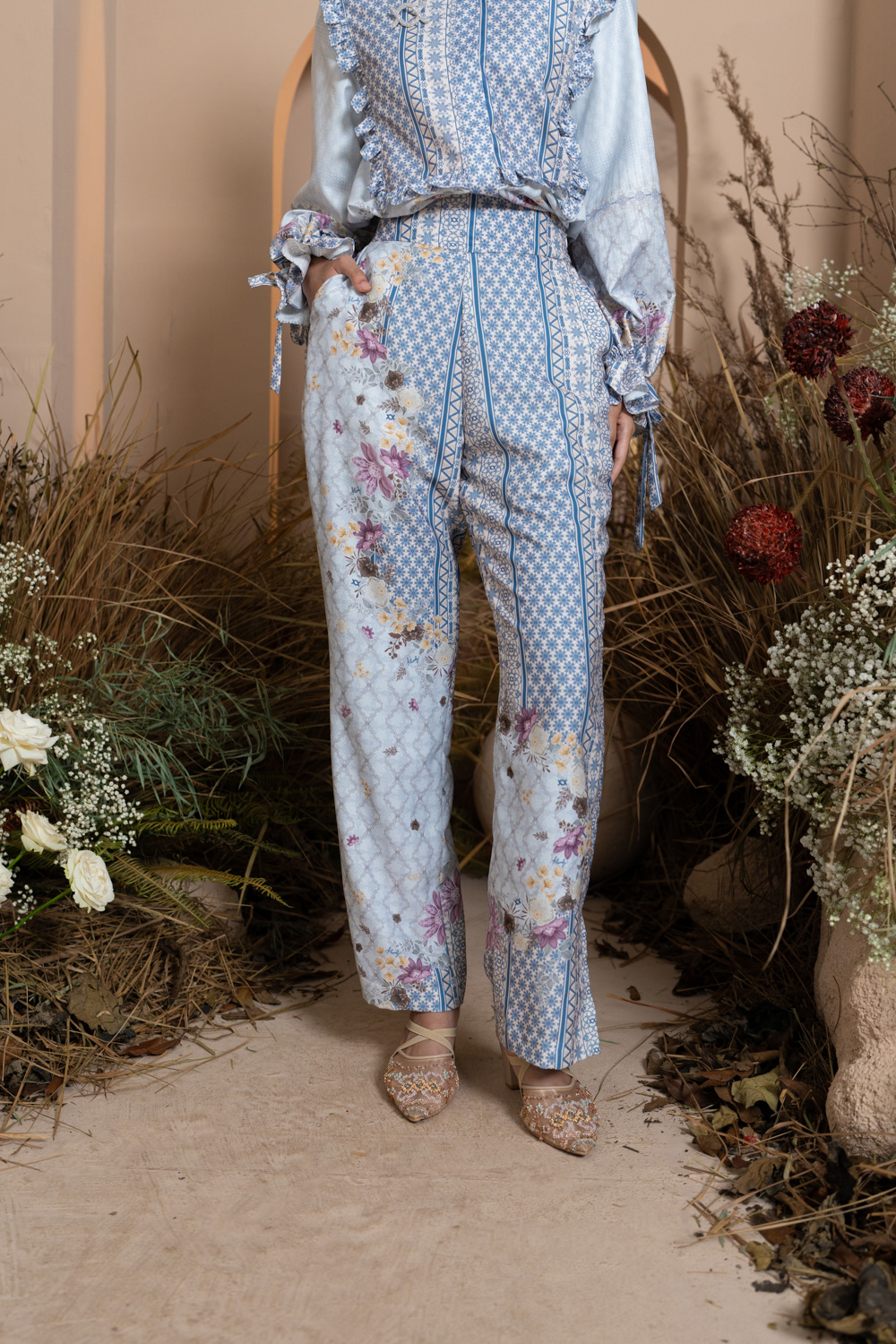 Mariri Pants Serene Azure