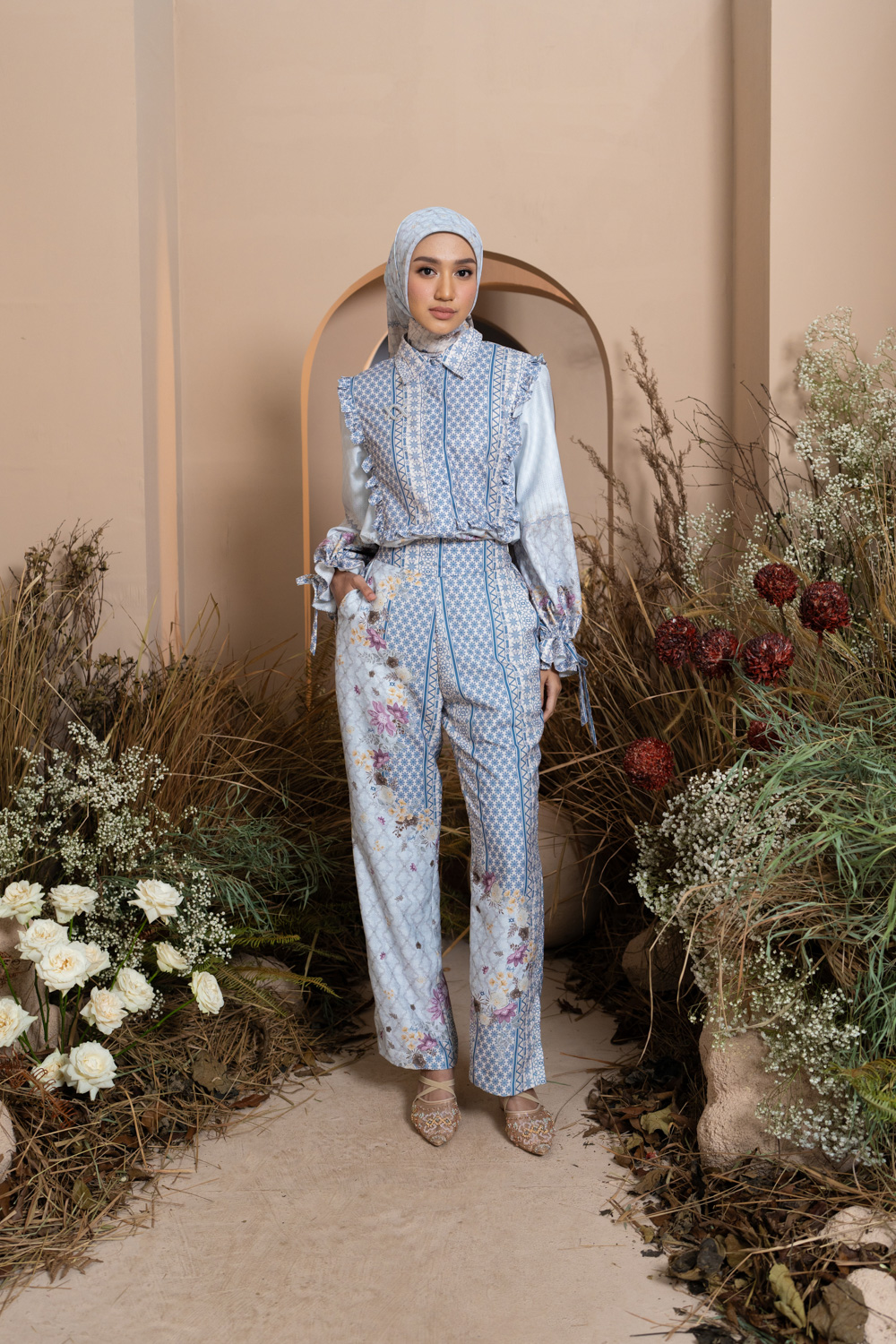 Mariri Pants Serene Azure