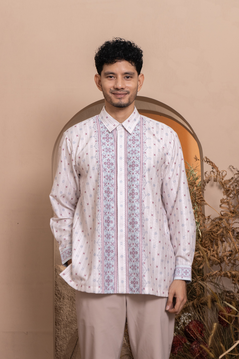 Kalola Long Shirt Men Aqua Hushed