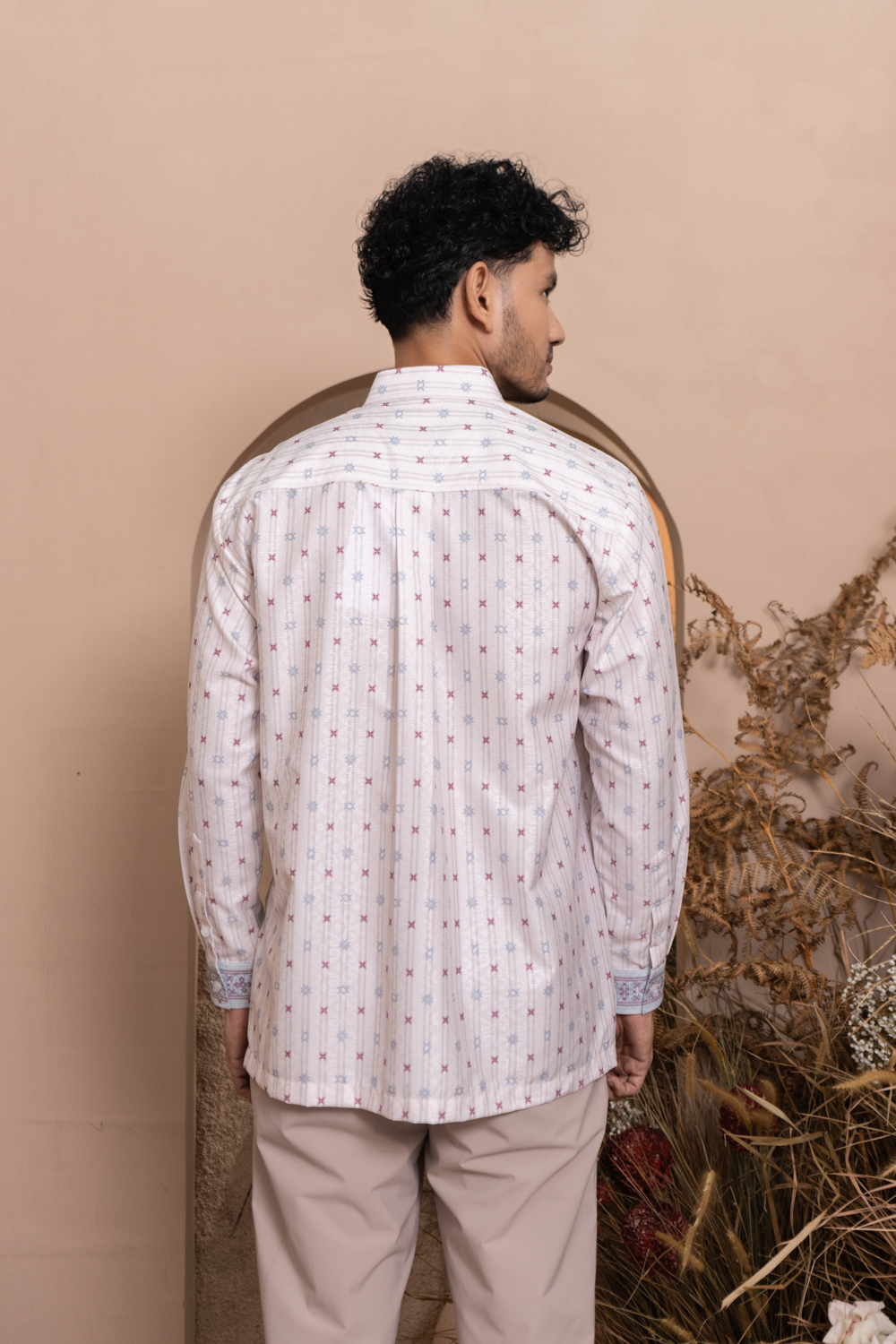 Kalola Long Shirt Men Aqua Hushed
