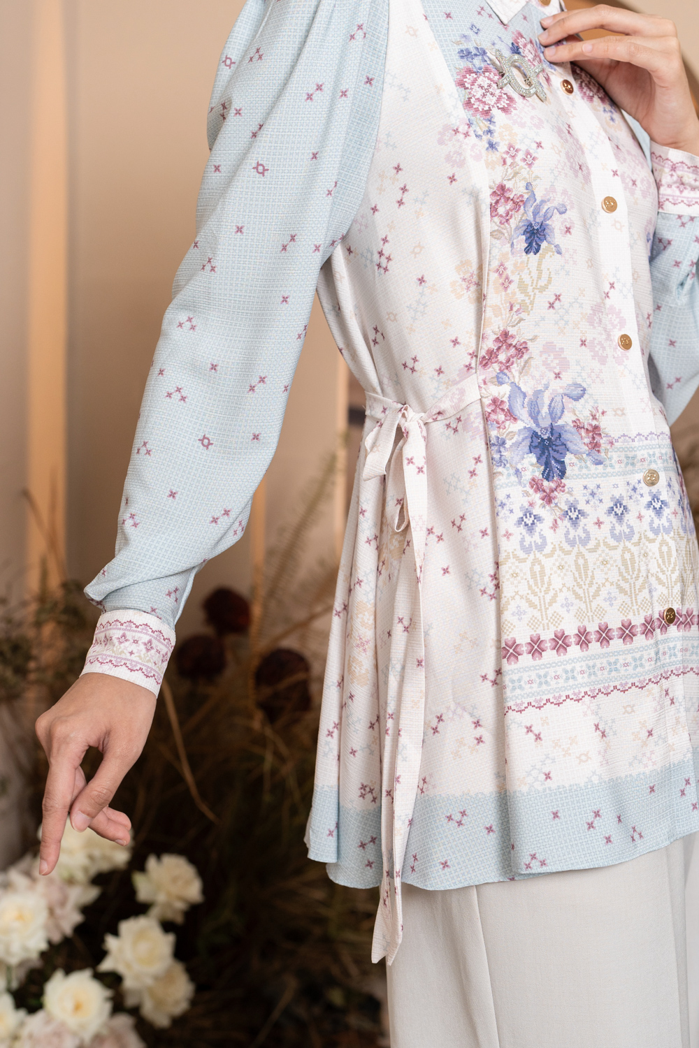 Kalola Shirt Aqua Hushed