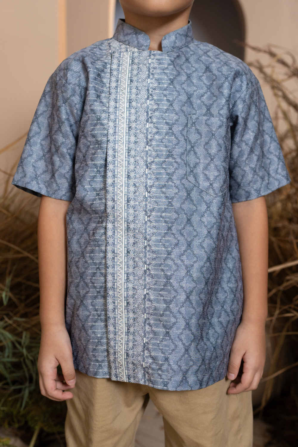 Mariri Shirt Boy Indigo Charcoal