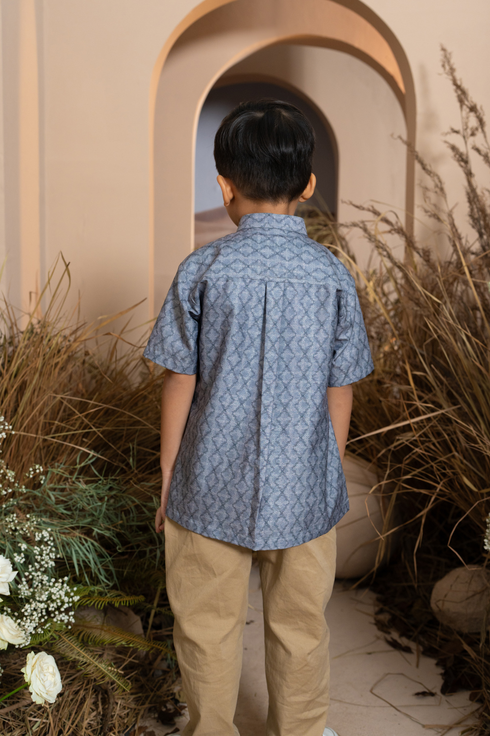 Mariri Shirt Boy Indigo Charcoal