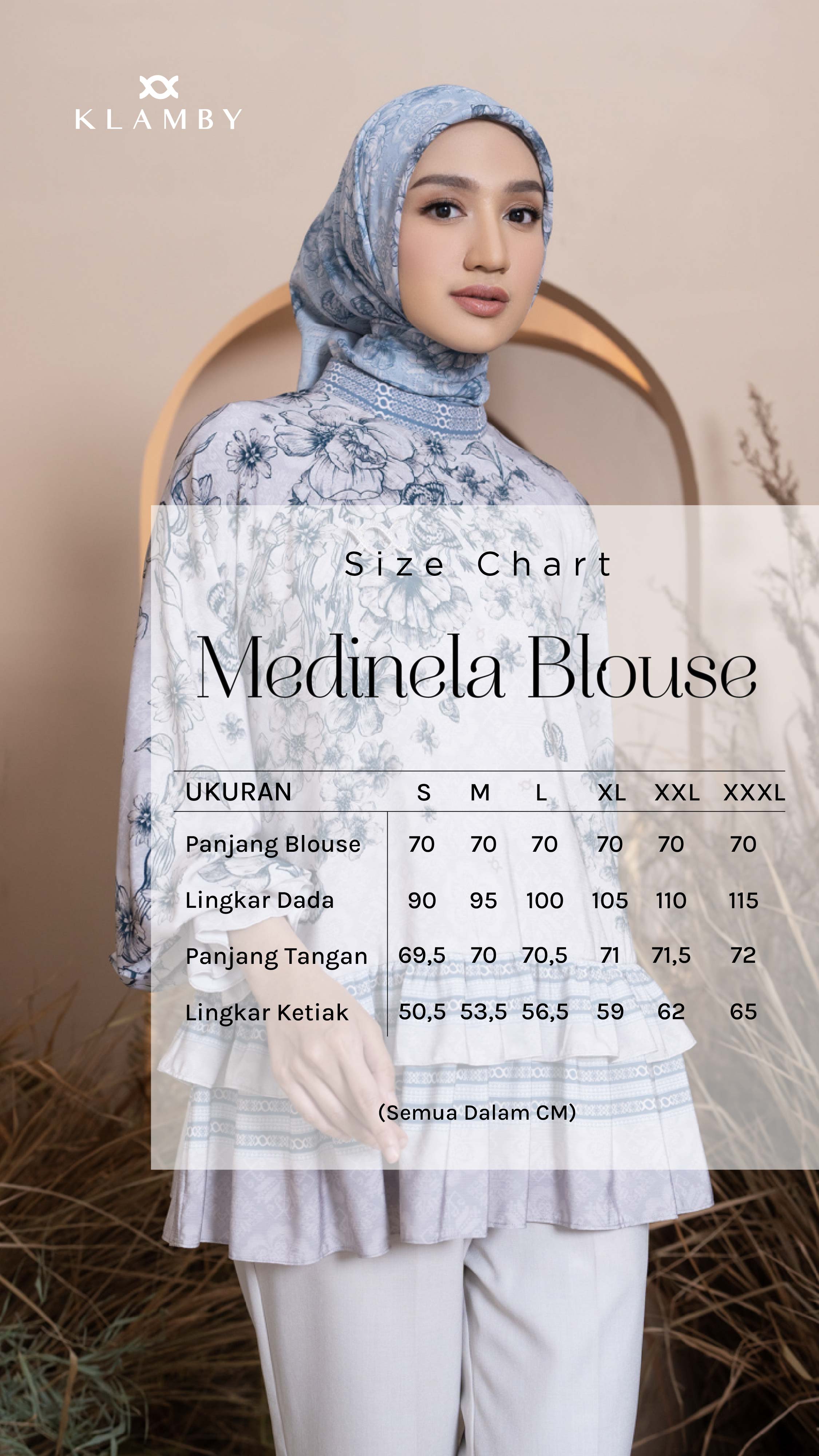 Medinela Blouse Pink Scallop