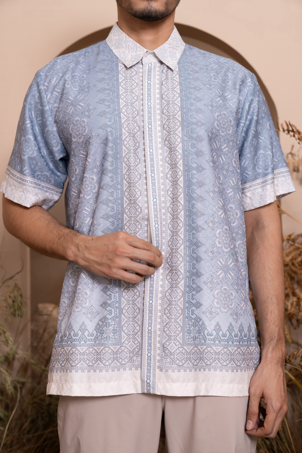 Medinela Shirt Men Chrystal Reef