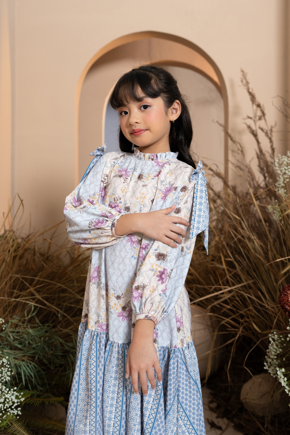 Mariri Dress Girl Serena Azure