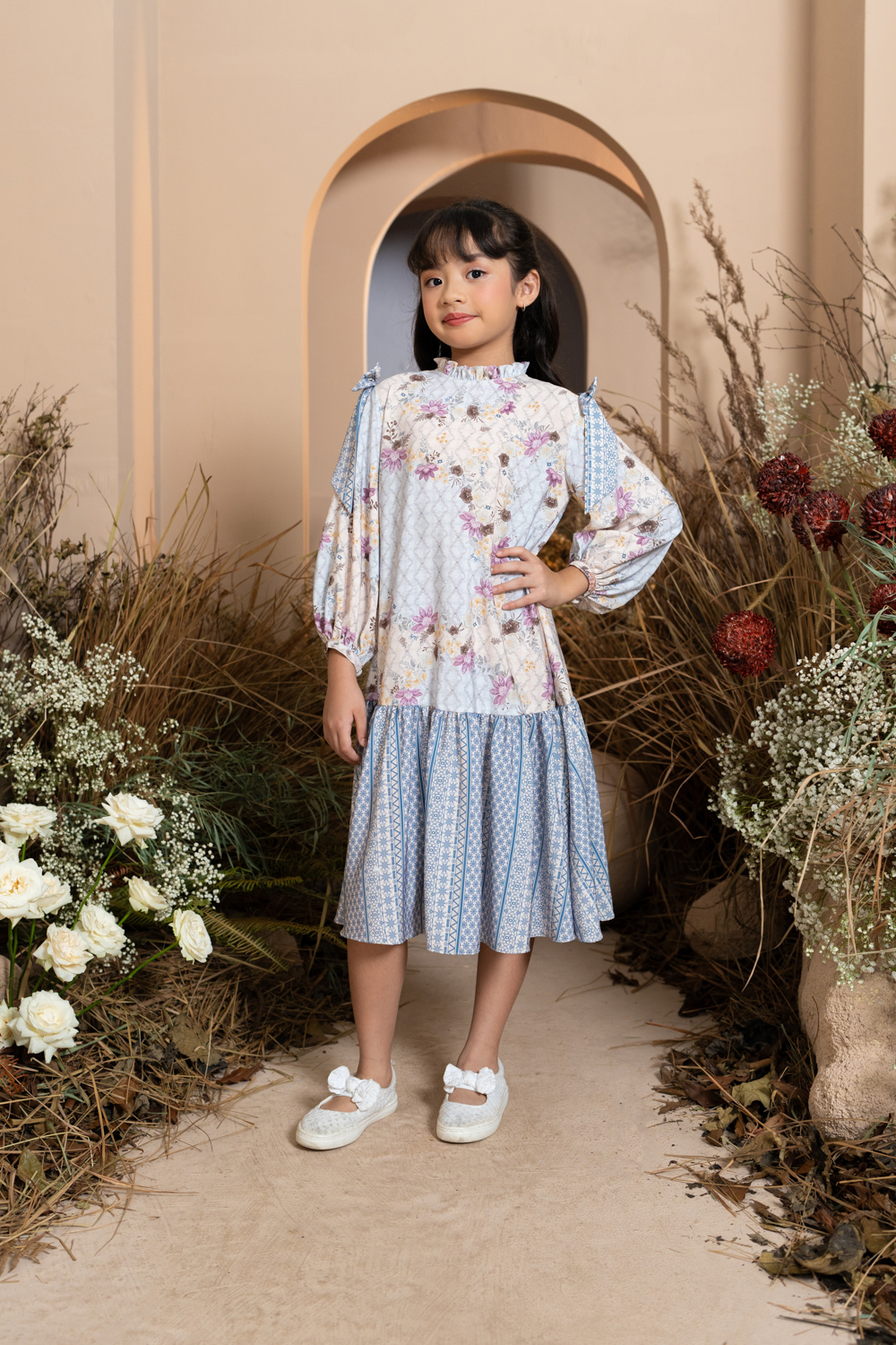 Mariri Dress Girl Serena Azure