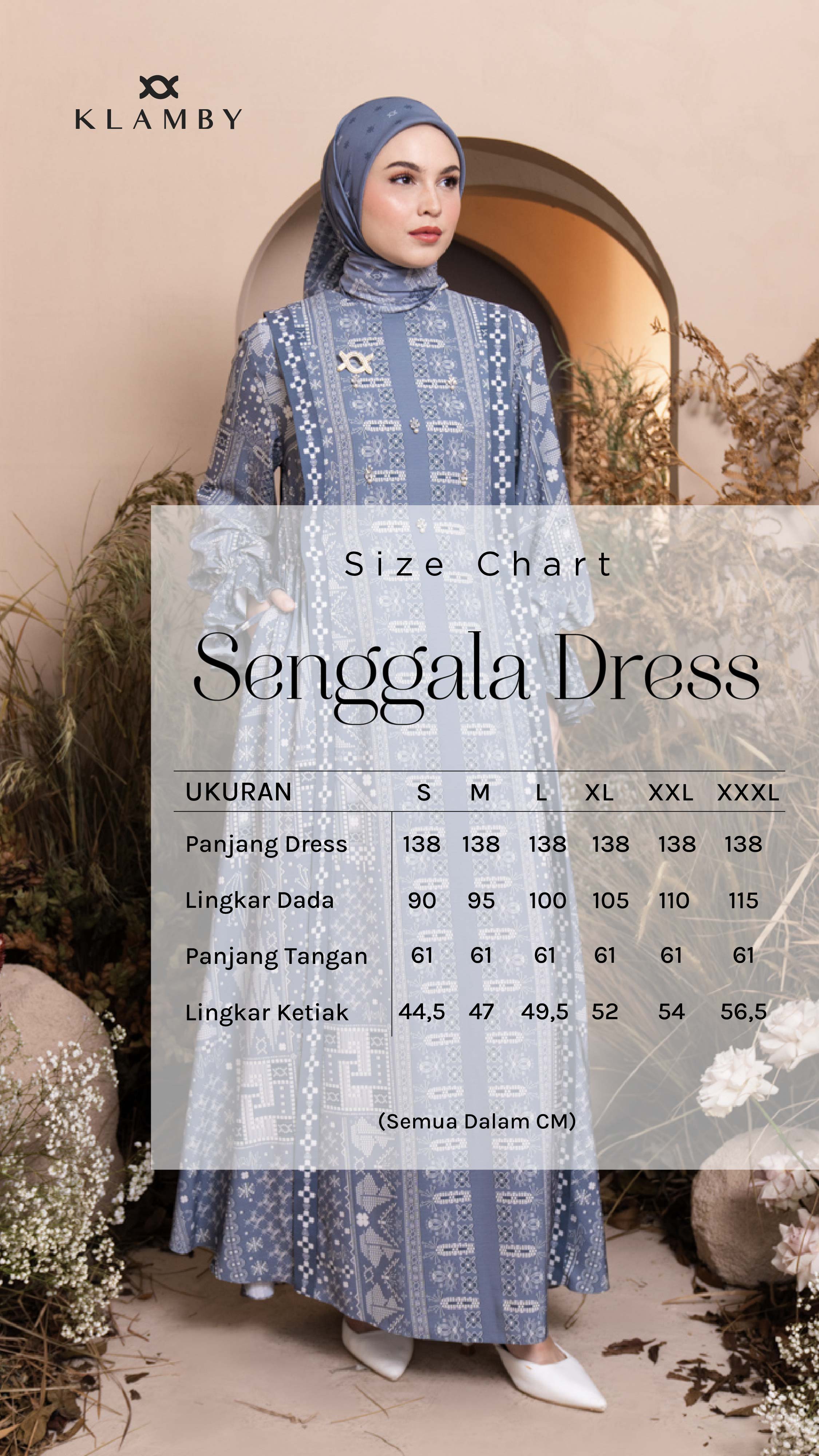 Senggala Dress Odyssey Blue
