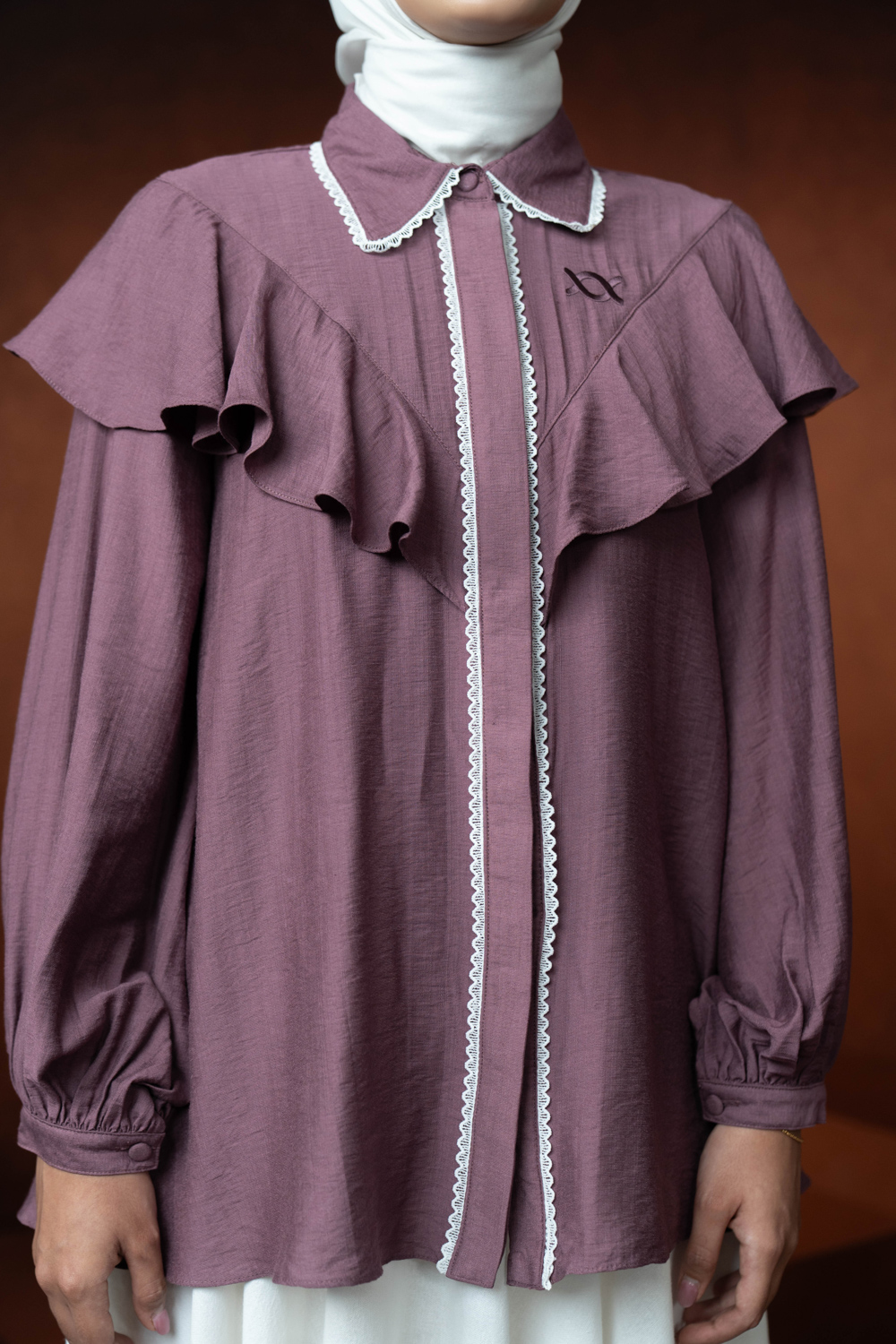 Karra Shirt Red Bean