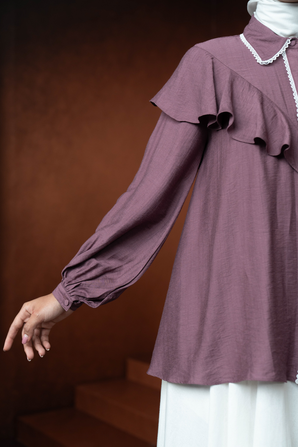 Karra Shirt Red Bean
