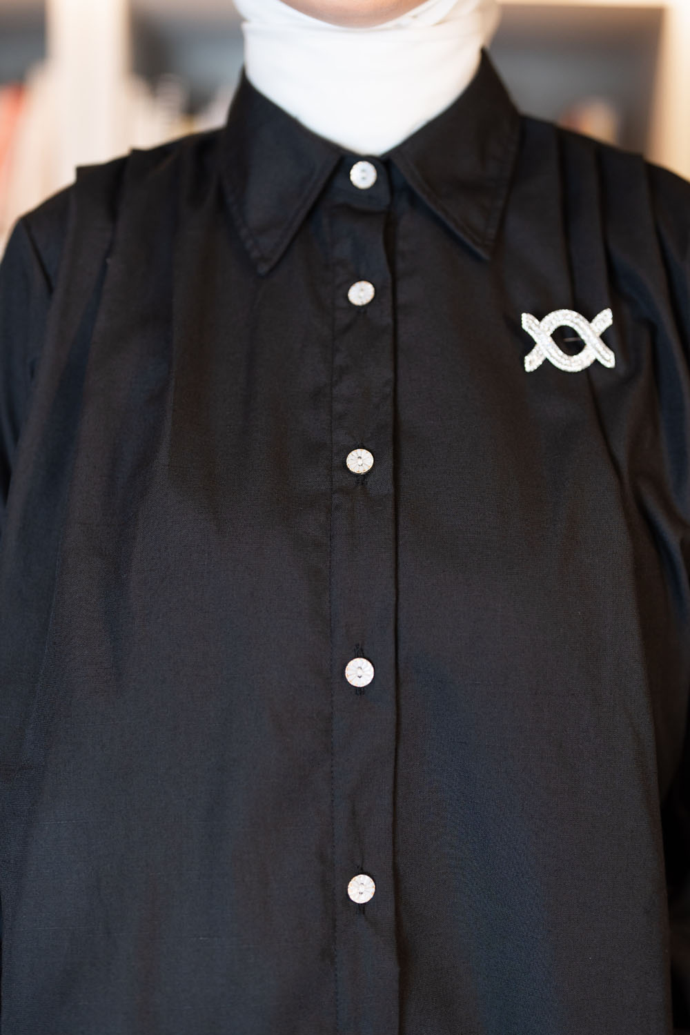 Aneisha Shirt Preto