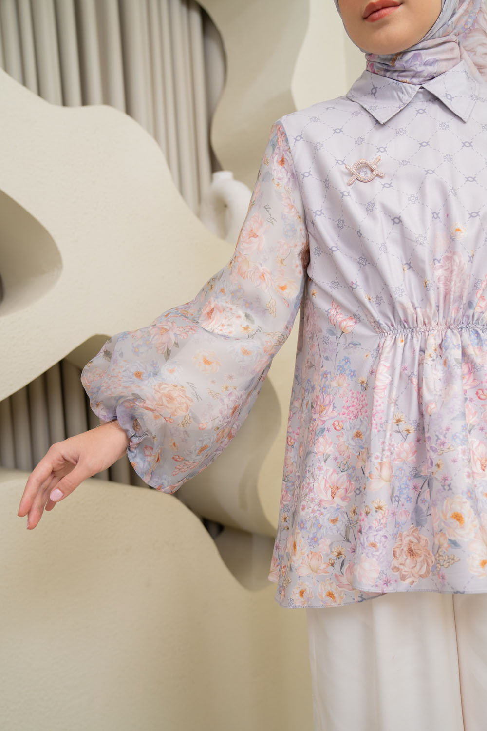 Sikka Blouse (Minor) Misty Snow