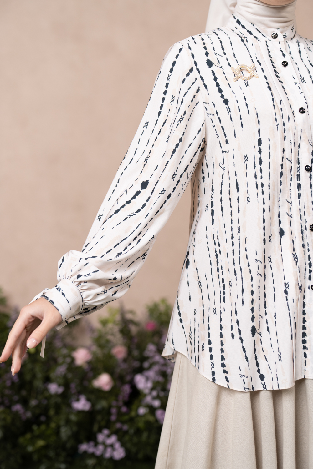 Kallie Shirt Clotted Cream