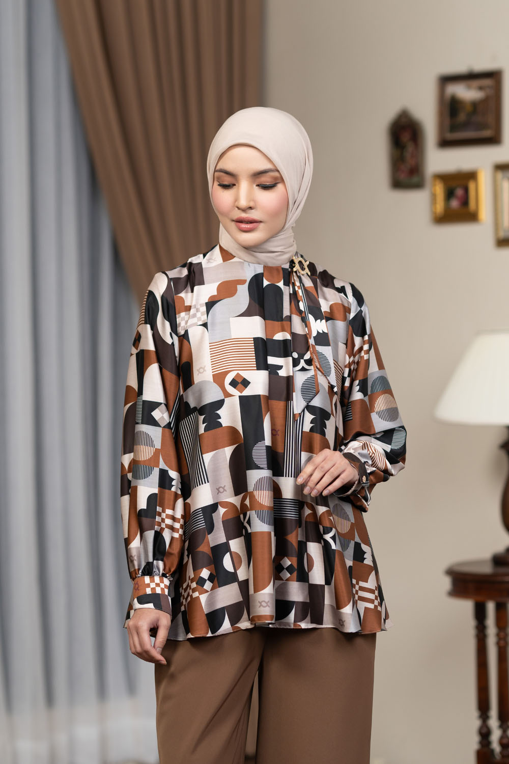 Gradine Blouse Aged Teak