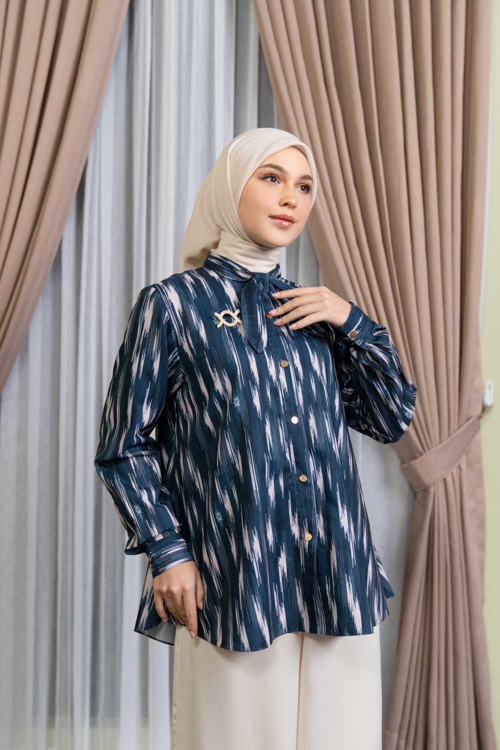 Theona Shirt Inky Blue