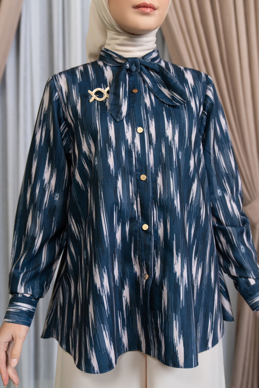 Theona Shirt Inky Blue