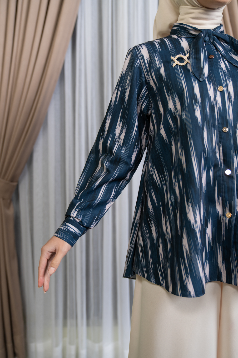 Theona Shirt Inky Blue