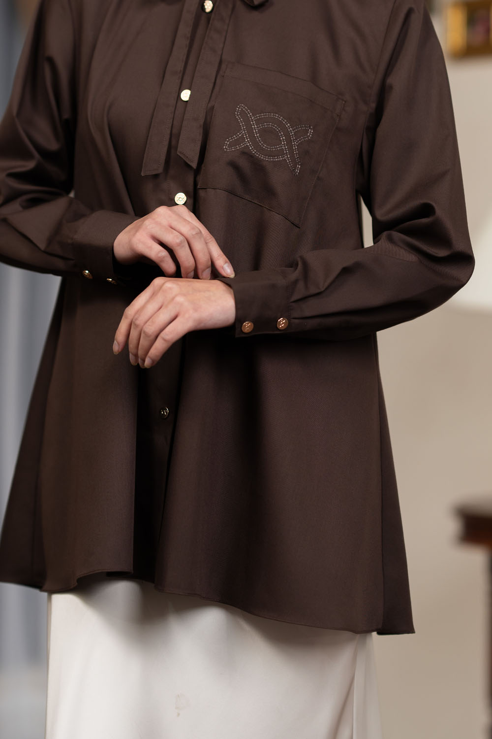 Lily Shirt Chestnut