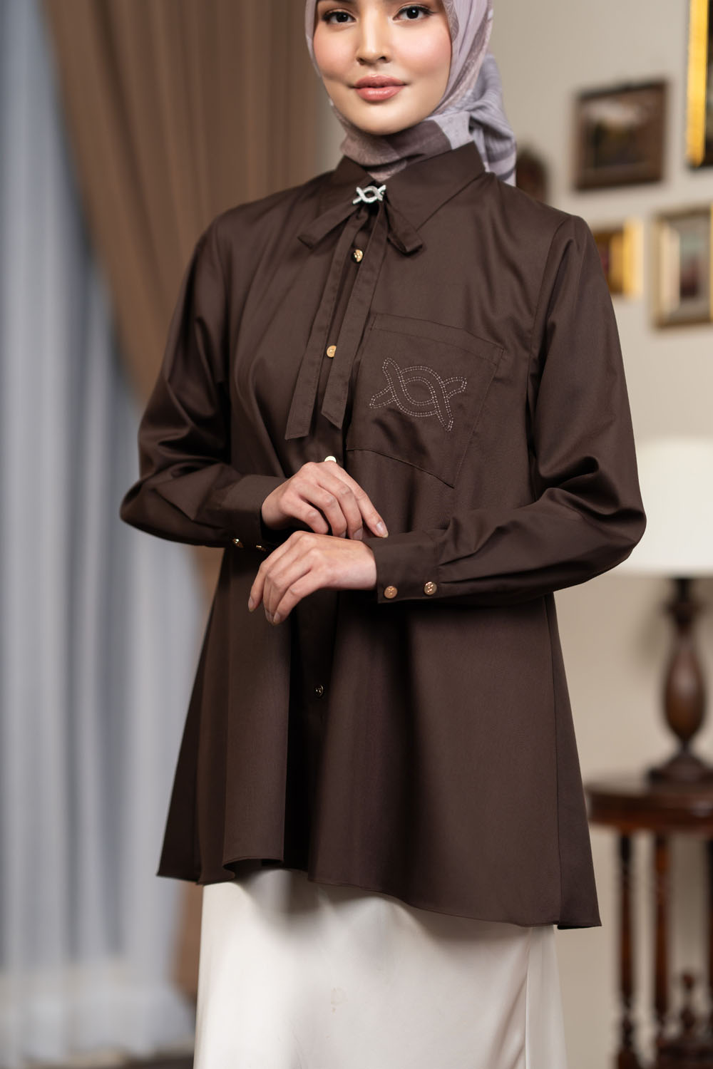 Lily Shirt Chestnut