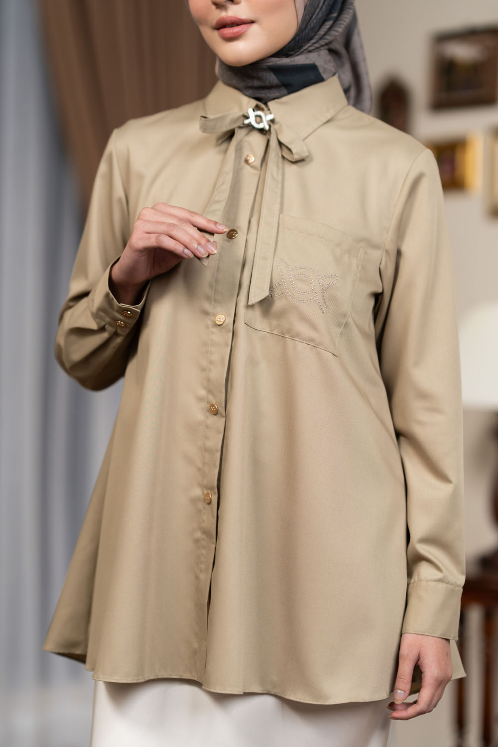 Lily Shirt Gravel