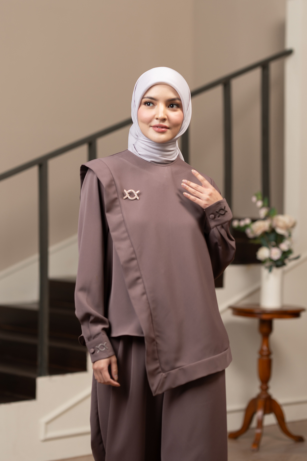 Crestella Blouse Pulmwood