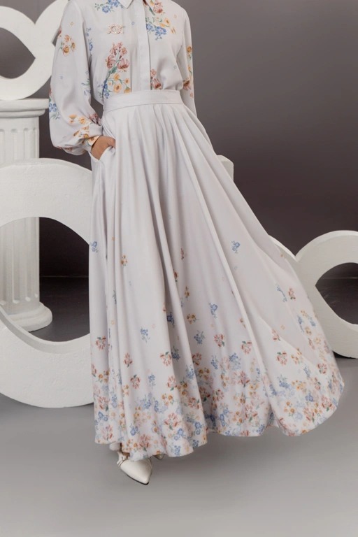 Jolie Skirt Silver Mist