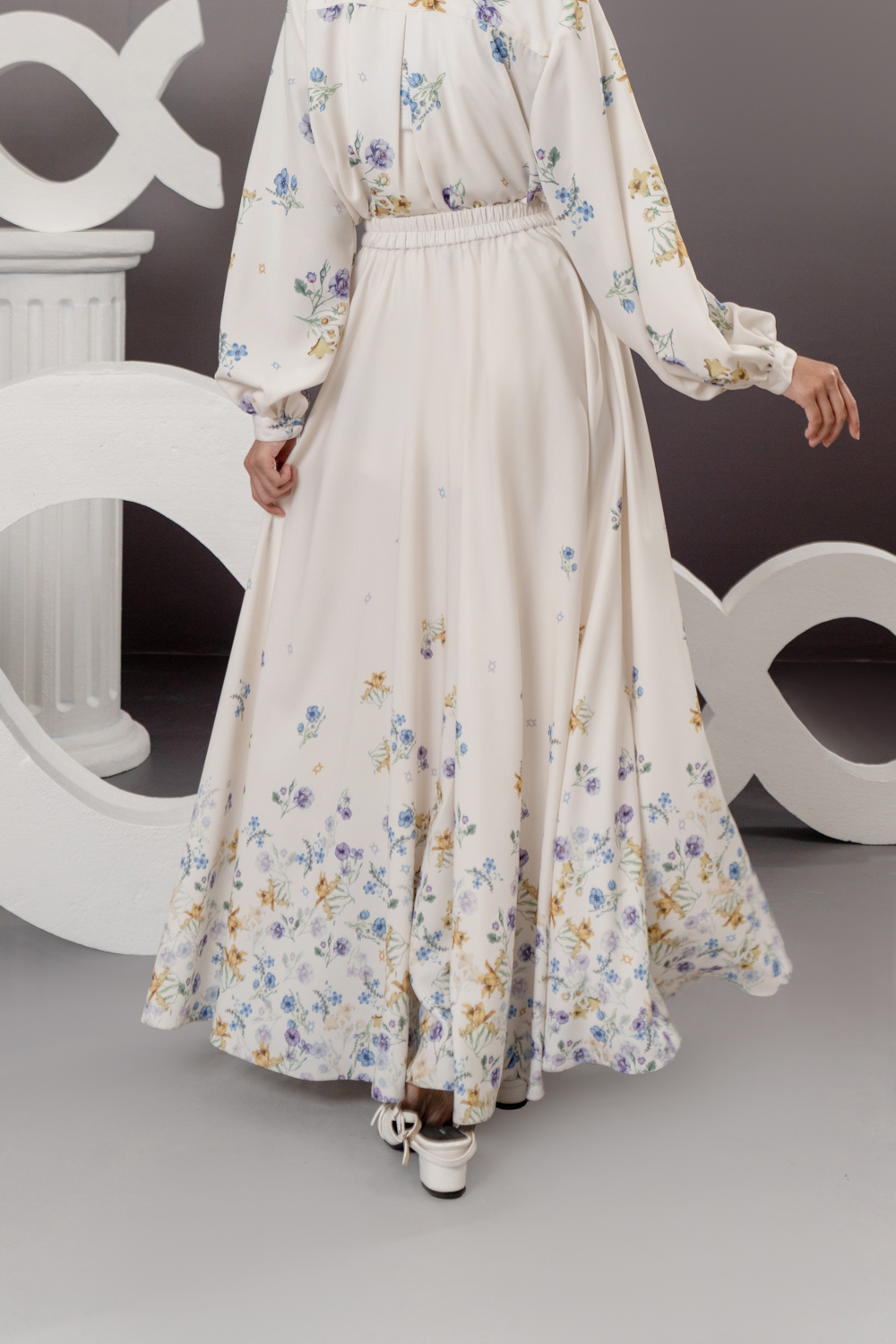 Jolie Skirt Dove Chalk