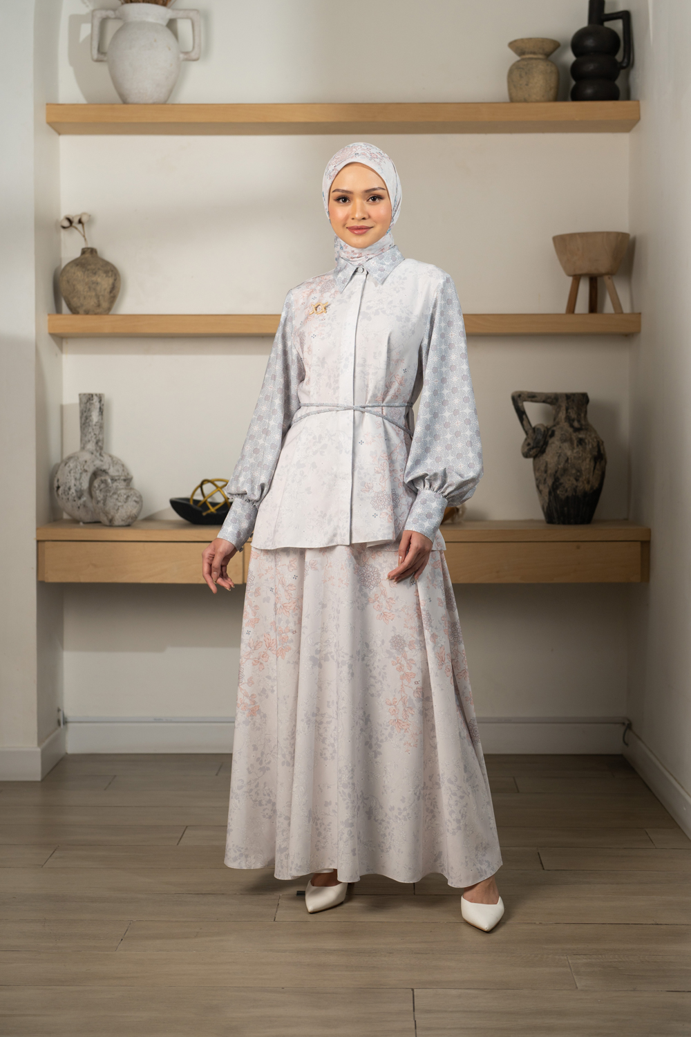 Siara Shirt Silk Grey