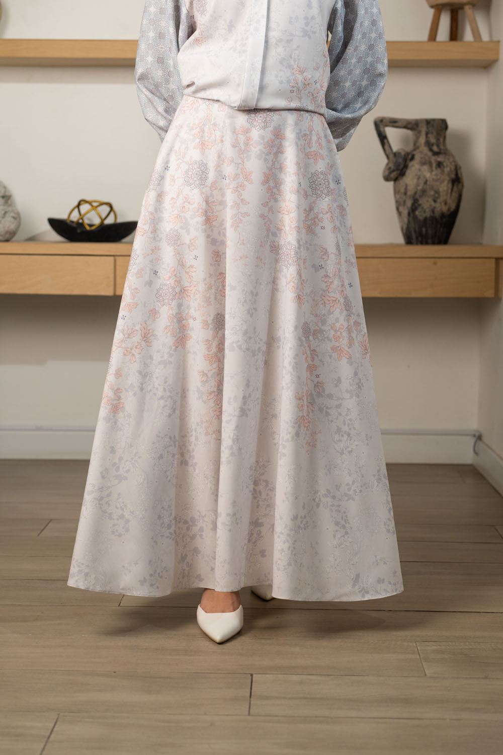 Siara Skirt Silk Grey