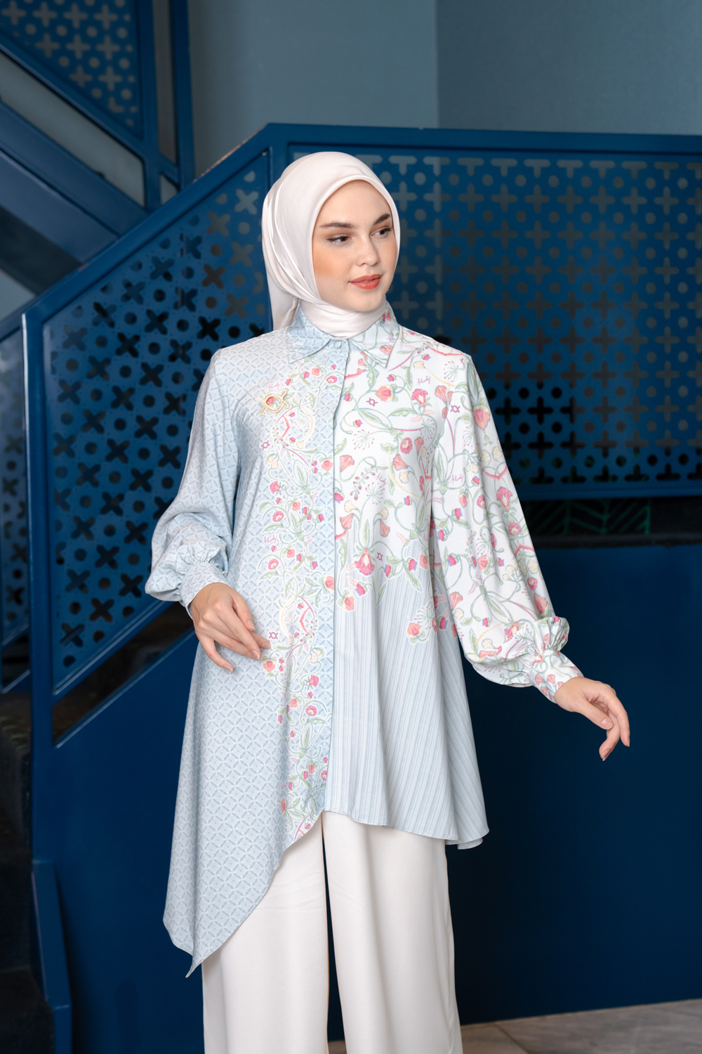 Nirmala Tunic (Minor) Aqua Breeze