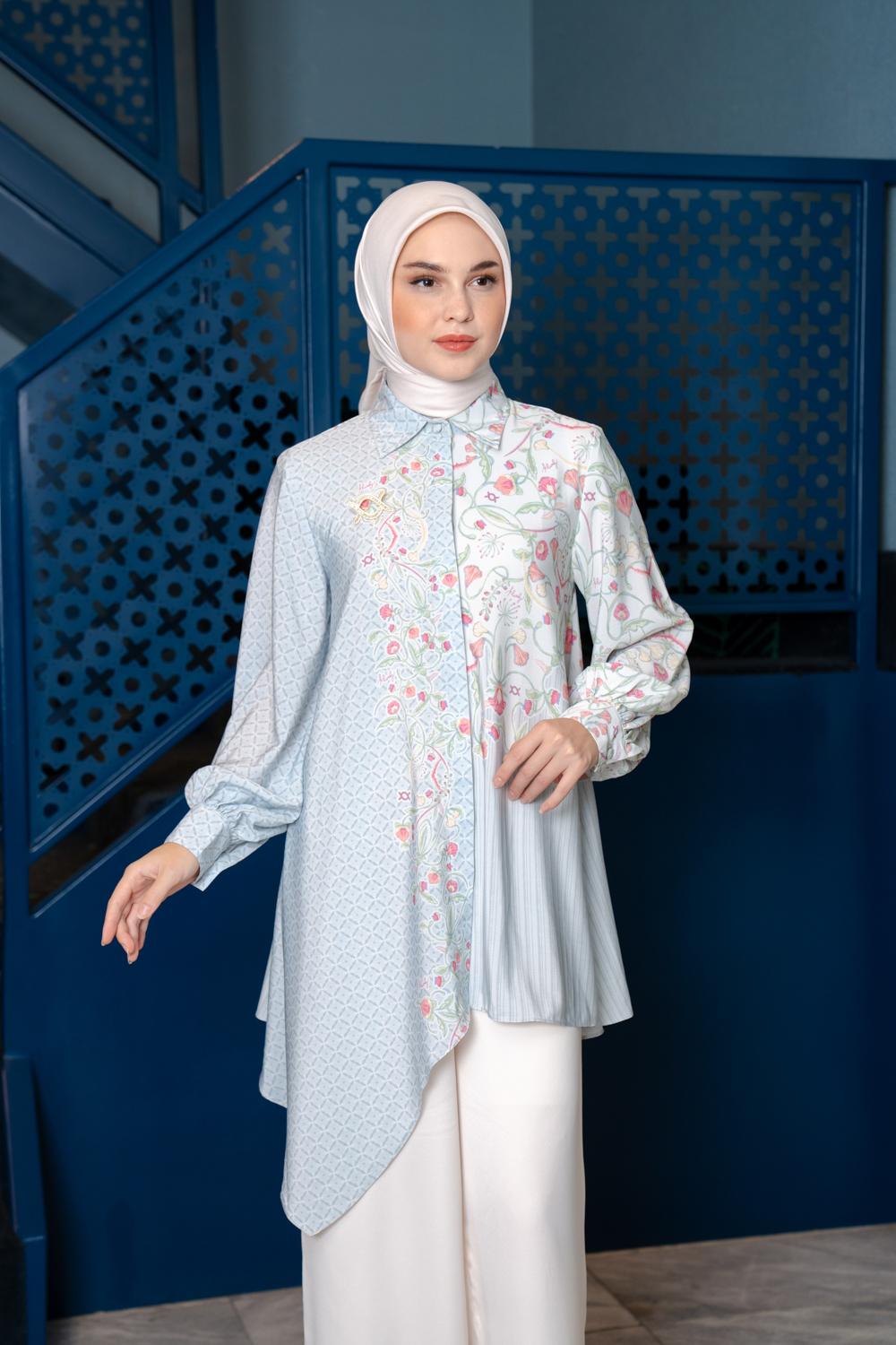 Nirmala Tunic (Minor) Aqua Breeze