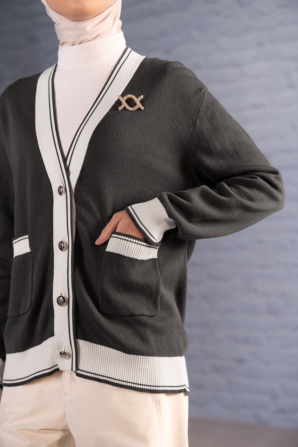 Verra Knit Cardigan Morning Dove
