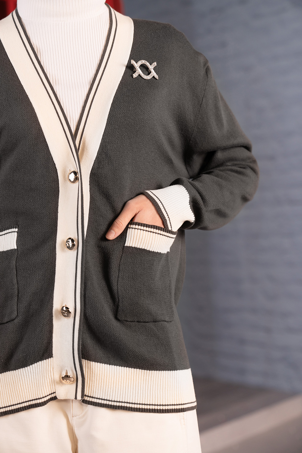 Verra Knit Cardigan Morning Dove