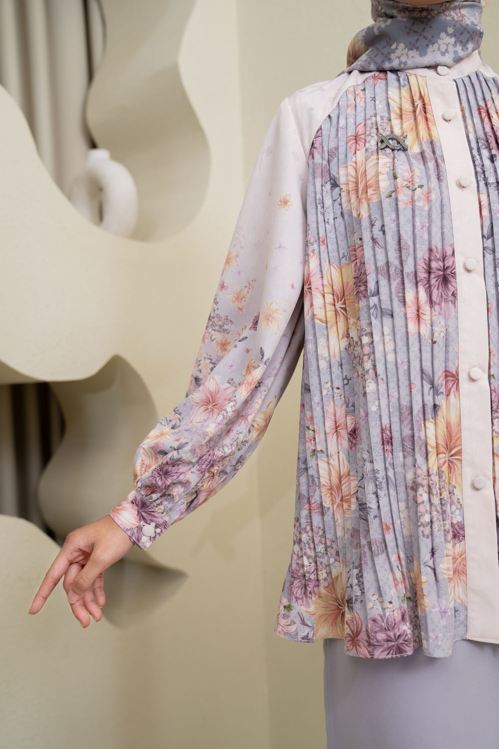 Muraya Shirt (Minor) Pearly Silver