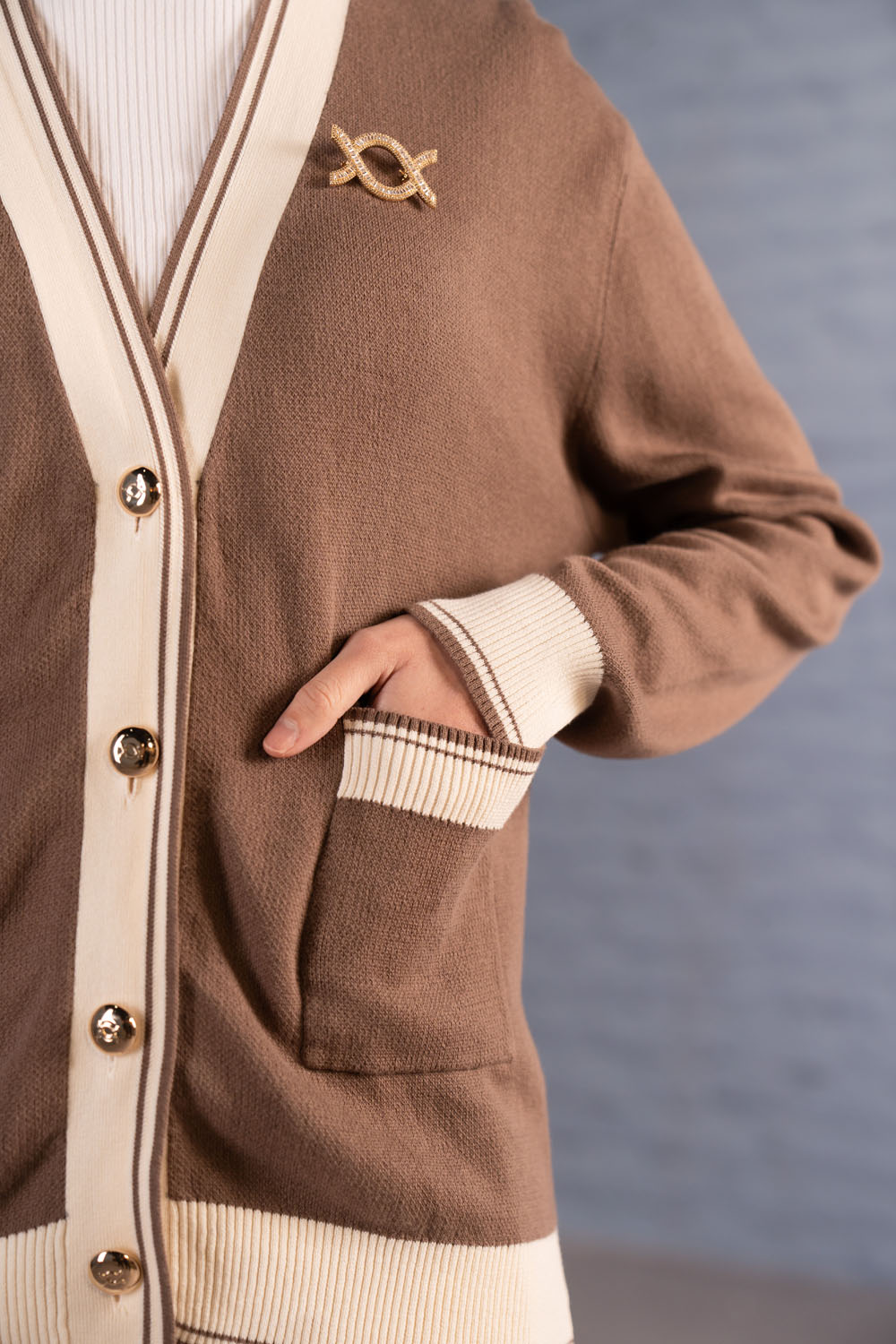 Verra Knit Cardigan Woodsmoke