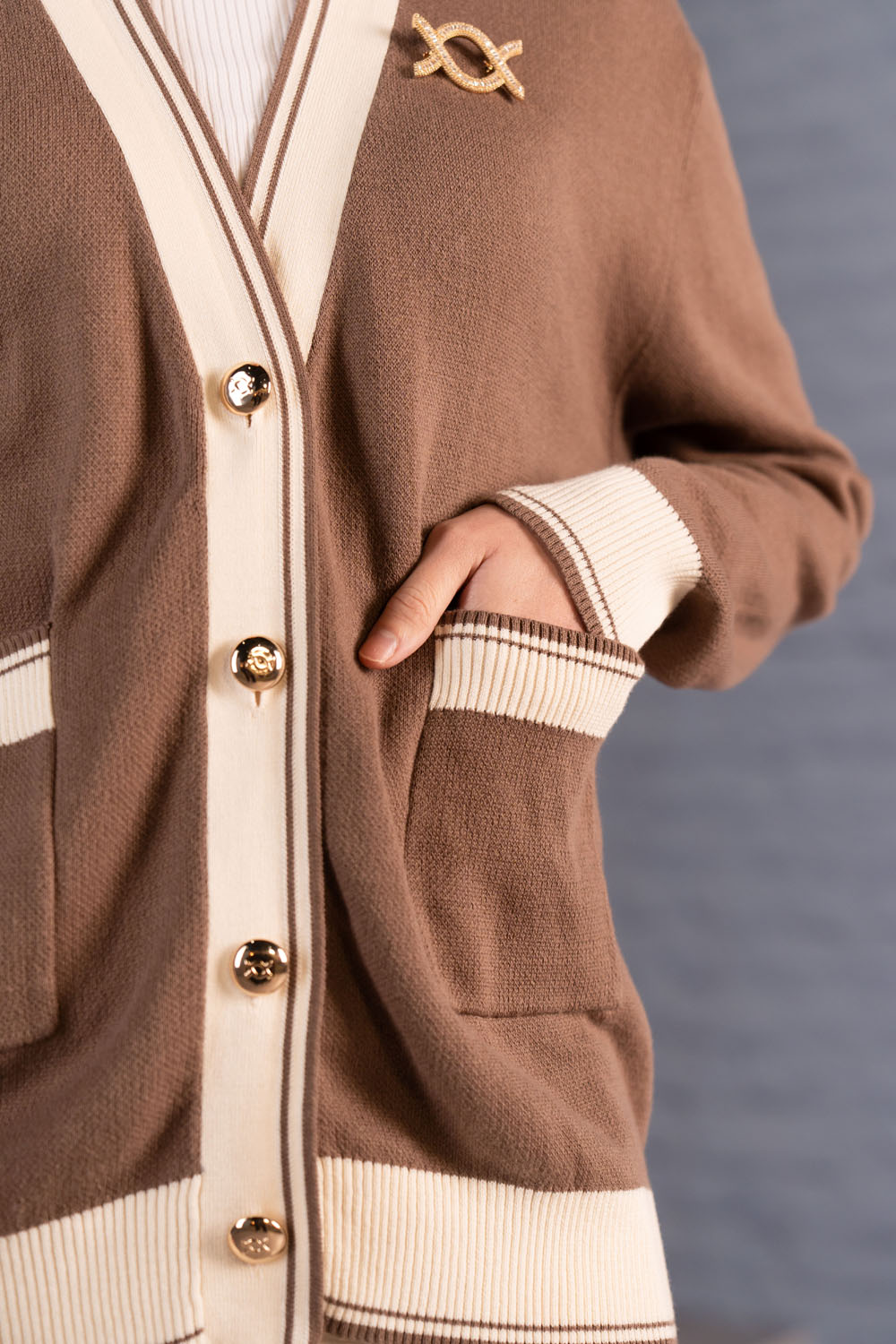 Verra Knit Cardigan Woodsmoke