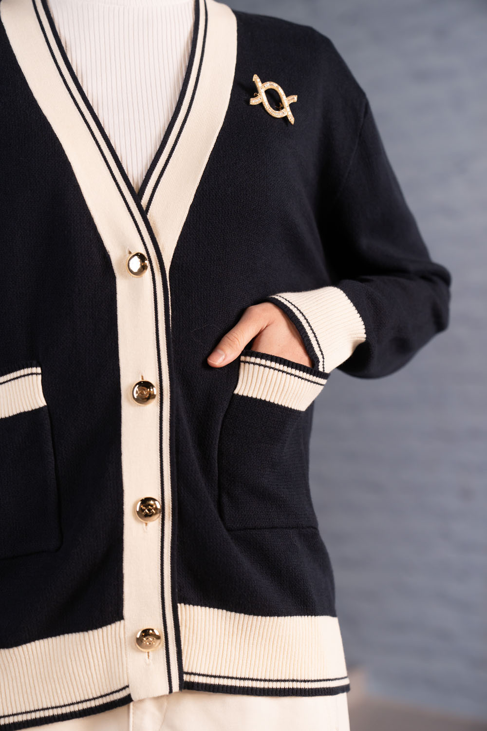 Verra Knit Cardigan Mood Indigo