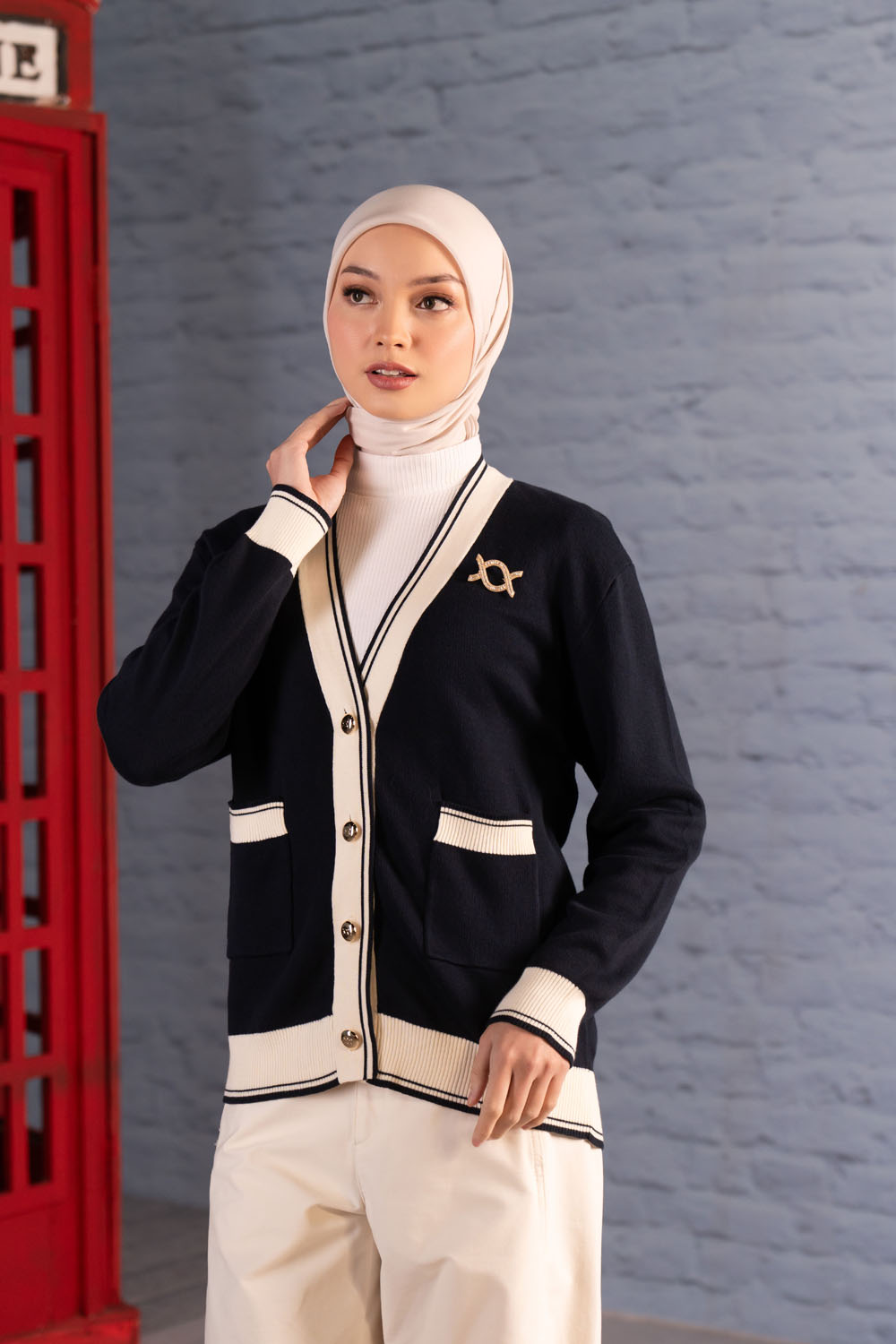 Verra Knit Cardigan Mood Indigo