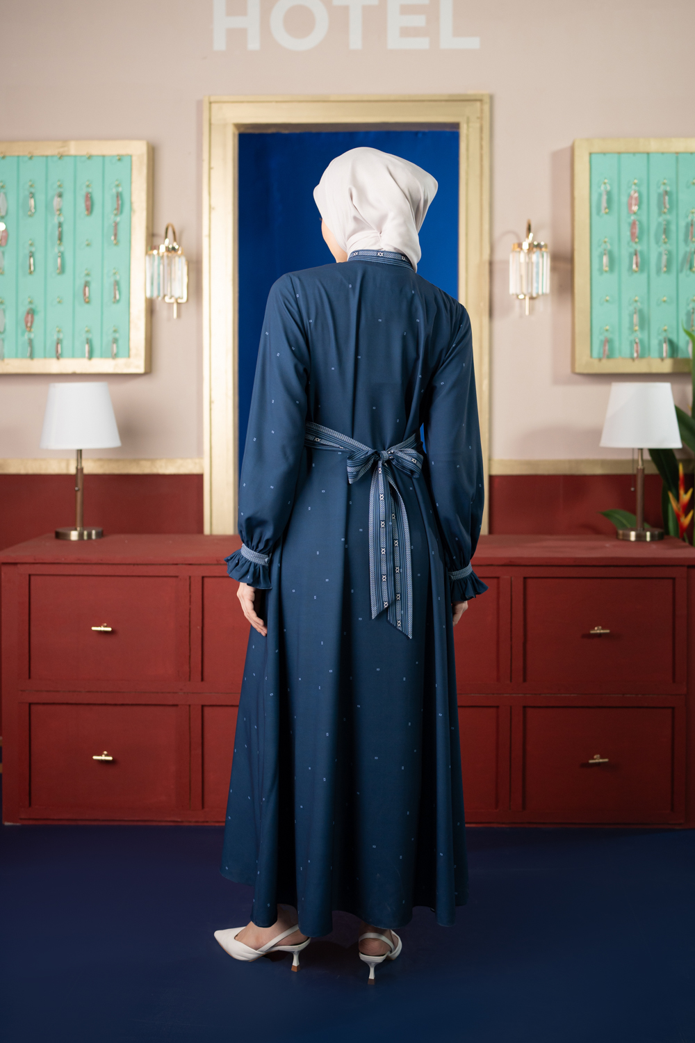 Jeanne Dress Deep Ocean
