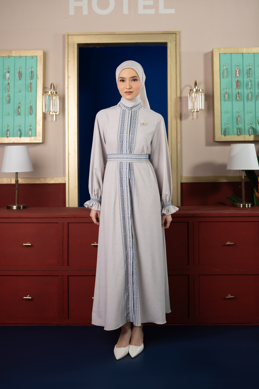 Jeanne Dress Gentle Grey