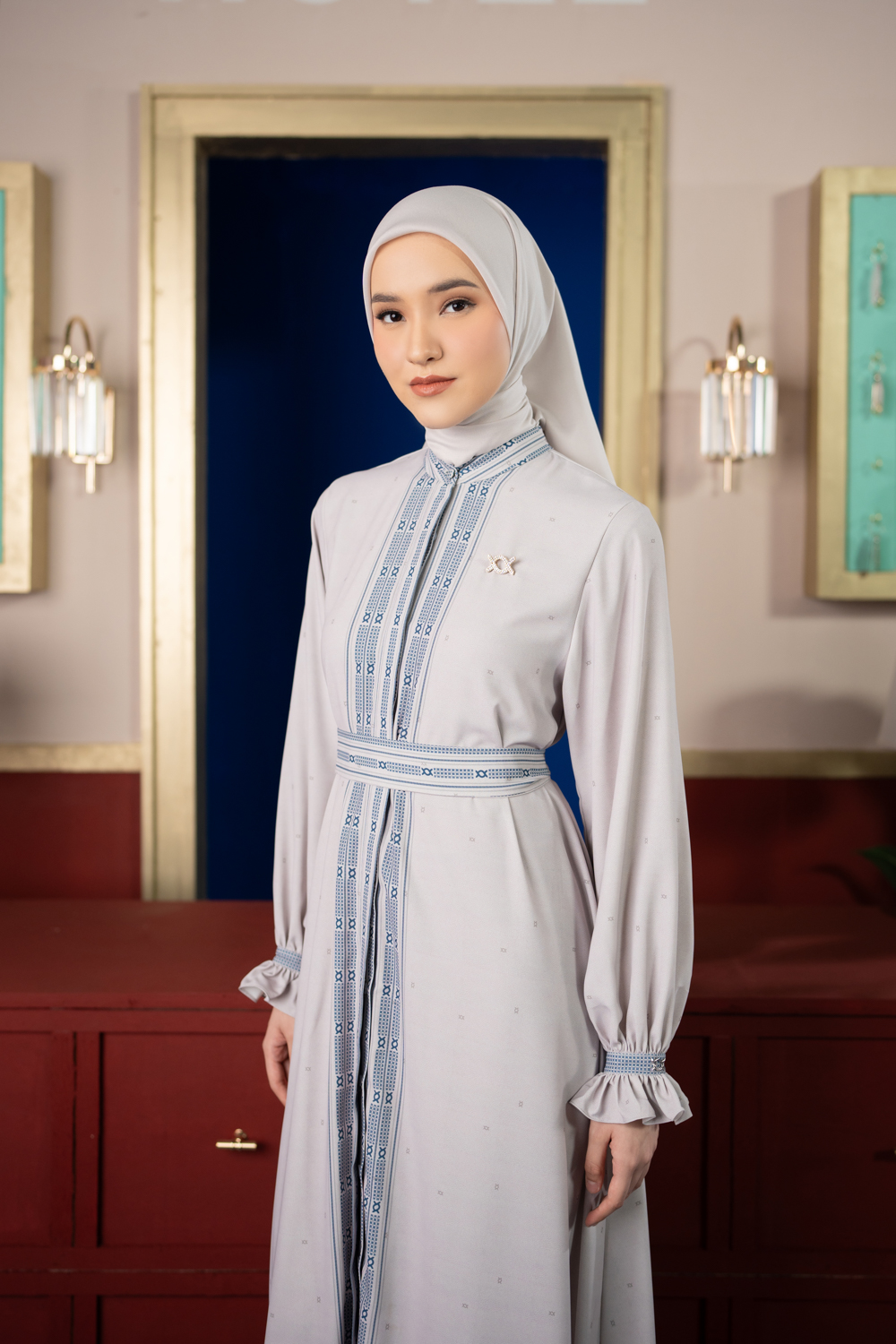 Jeanne Dress Gentle Grey