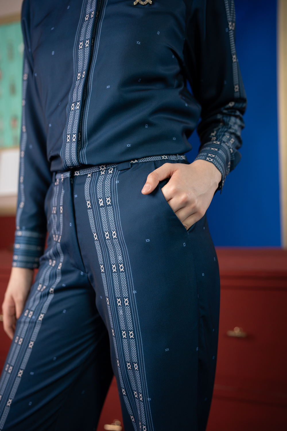 Jeanne Pants Deep Ocean