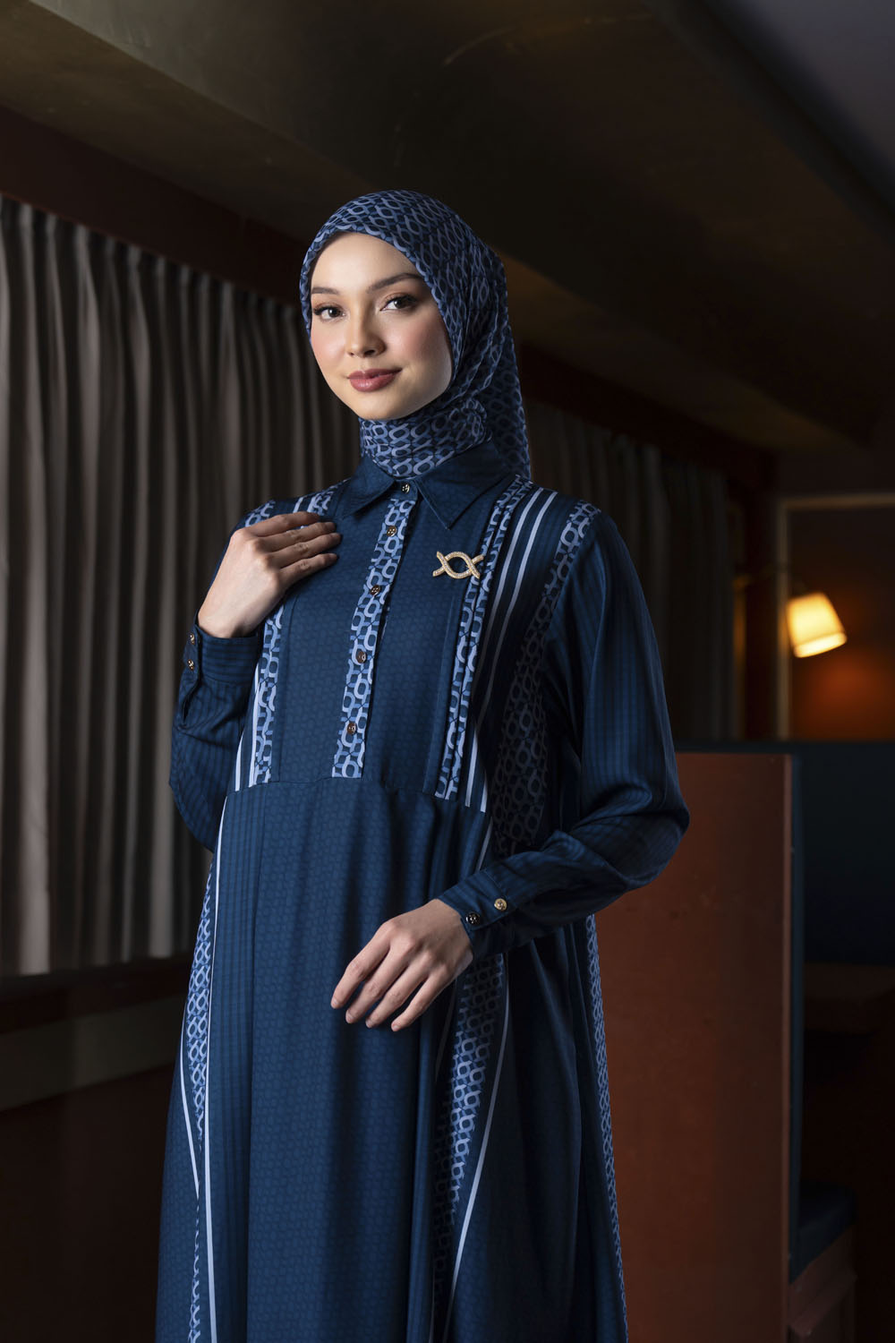 Minera Dress Blue Pansy